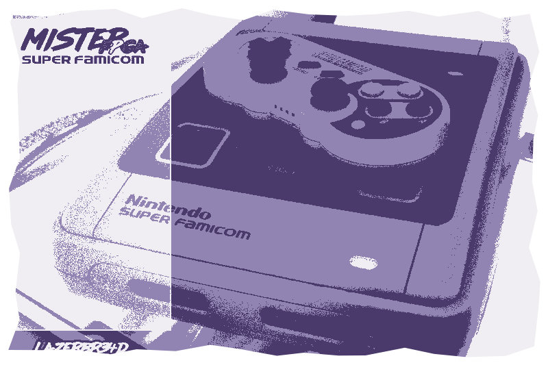MiSTer Super Famicom guide, screenprint treatment